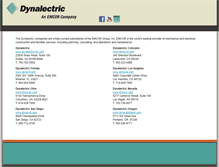Tablet Screenshot of dynalectric.com